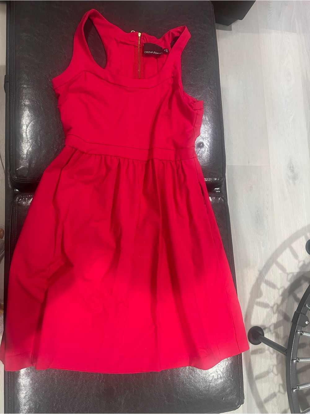 Cynthia Rowley Bright Red Sleeveless Fit-and-Flare Dress